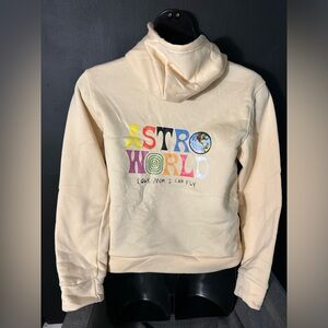 Astroworld Cream Hoodie Men’s Small Unisex